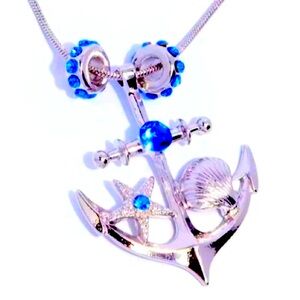 🙏💙  “ANCHORED ACCENT” BLUE NECKLACE ~ PAPARAZZI❗️💙🙏 FAITH❗️